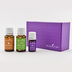 Zestaw olejków Relax Collection: Tangerine 15ml, Lavender
5ml, i Stress Away 15ml