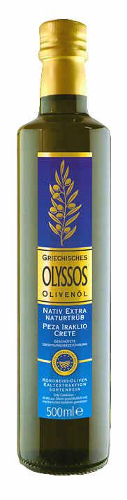 Oliwa z Oliwek Extra Virgin Olyssos PDO Peza 12 x 500
ml